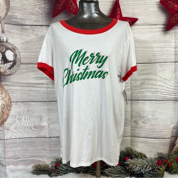 LuLaRoe 2XL Christmas Liv top with TC Christmas leggings - Picture 5 of 14